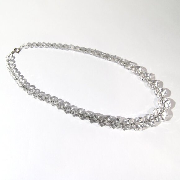 Vintage Art Deco Quartz Crystal Necklace - Picture 3 of 6